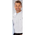 Logo Imprinted Men's Tommy Hilfiger 100% Cotton New England Oxford Dress Shirt
