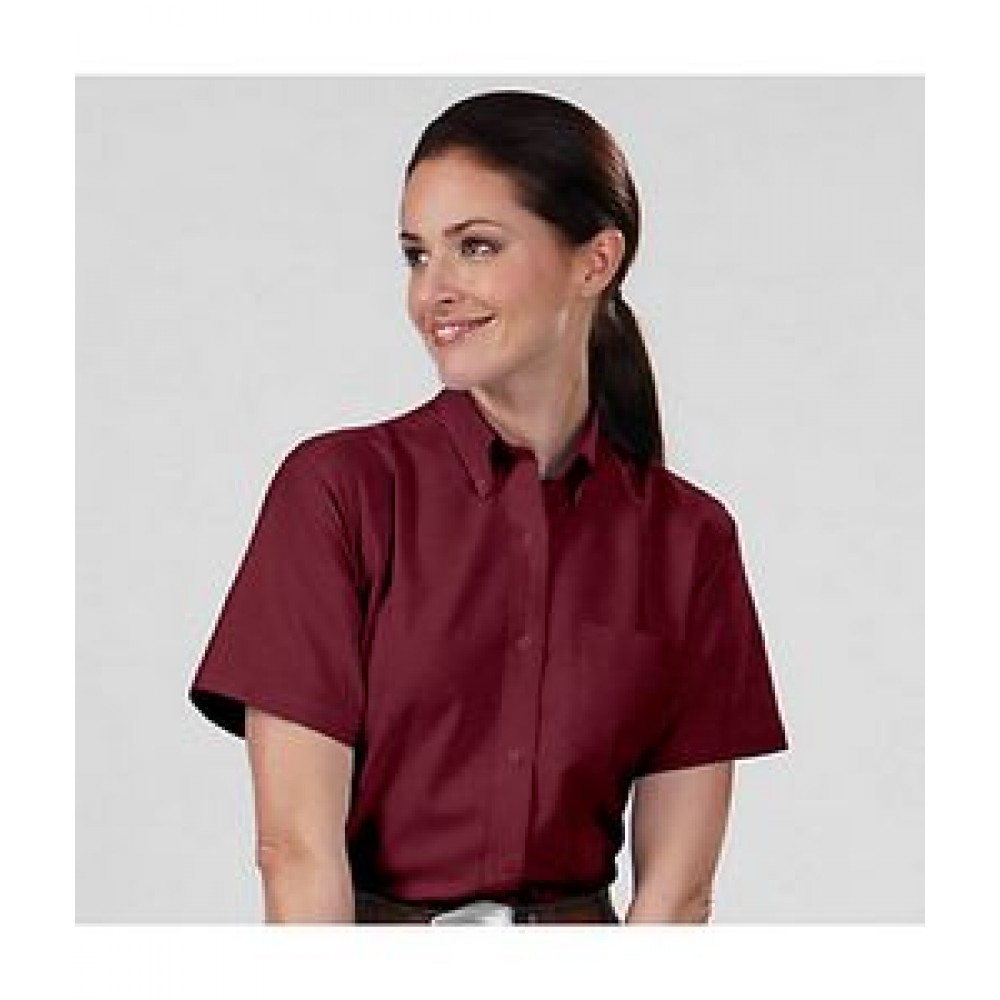 Women's Van Heusen Short Sleeve Dress Shirt Logo Imprinted Women's Van Heusen Short Sleeve Dress Shirt Logo Imprinted