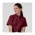 Women's Van Heusen Short Sleeve Dress Shirt Logo Imprinted