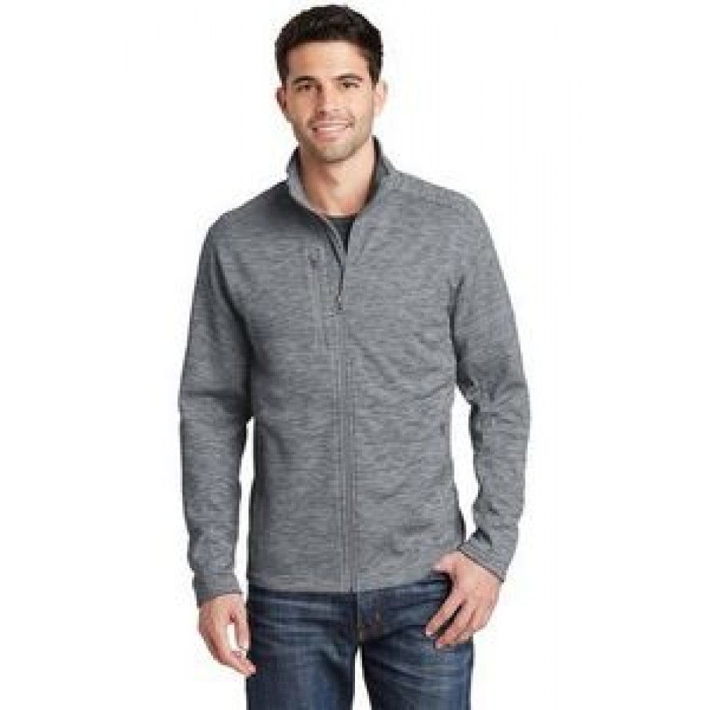 Custom Embroidered Port Authority® Digi Stripe Fleece Jacket Custom Embroidered Port Authority® Digi Stripe Fleece Jacket
