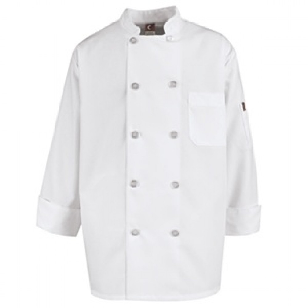 Custom Printed Vented Back Chef Coat Custom Printed Vented Back Chef Coat