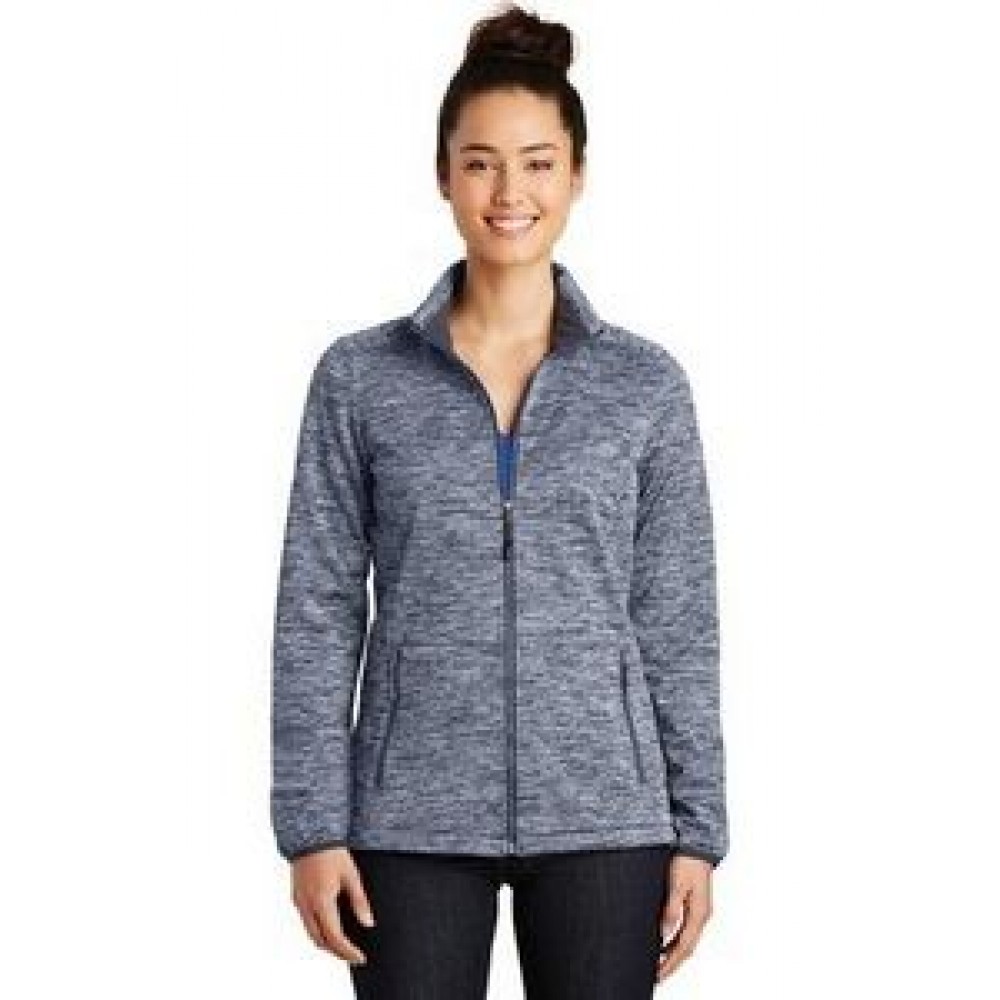 Custom Embroidered Sport-Tek Ladies' PosiCharge Electric Heather Soft Shell Jacket Custom Embroidered Sport-Tek Ladies' PosiCharge Electric Heather Soft Shell Jacket