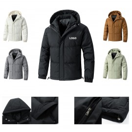 Custom Printed Hooded Winter Jacket