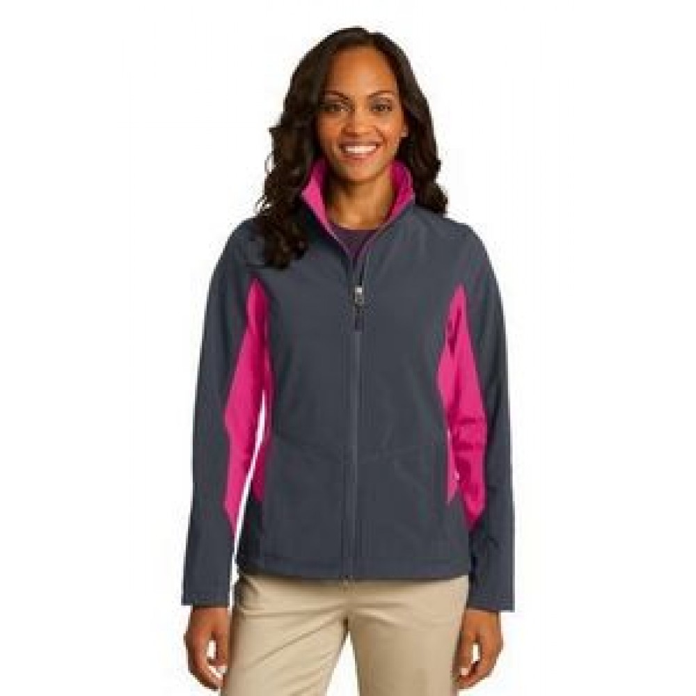 Custom Printed Port Authority® Ladies' Core Colorblock Soft Shell Jacket Custom Printed Port Authority® Ladies' Core Colorblock Soft Shell Jacket