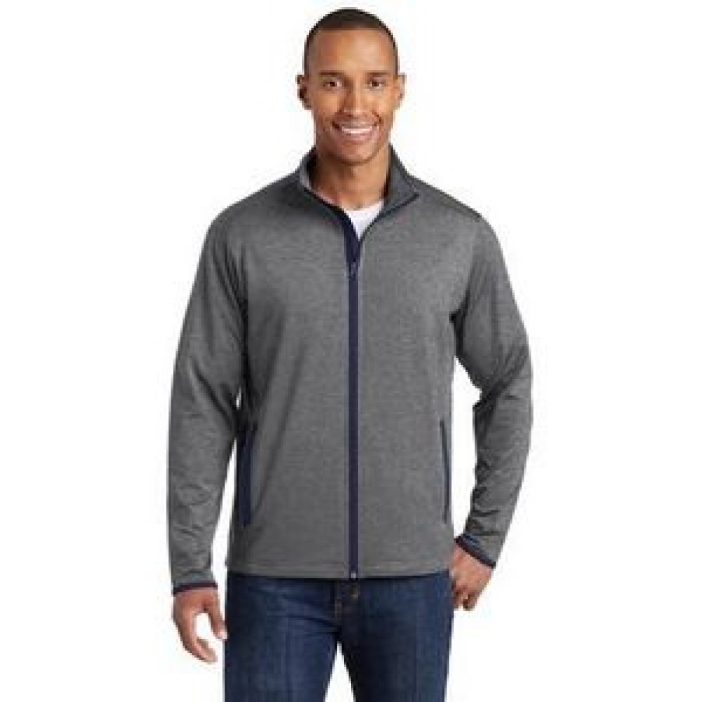 Logo Imprinted Sport-Tek Men's Sport-Wick Stretch Contrast Full-Zip Jacket Logo Imprinted Sport-Tek Men's Sport-Wick Stretch Contrast Full-Zip Jacket