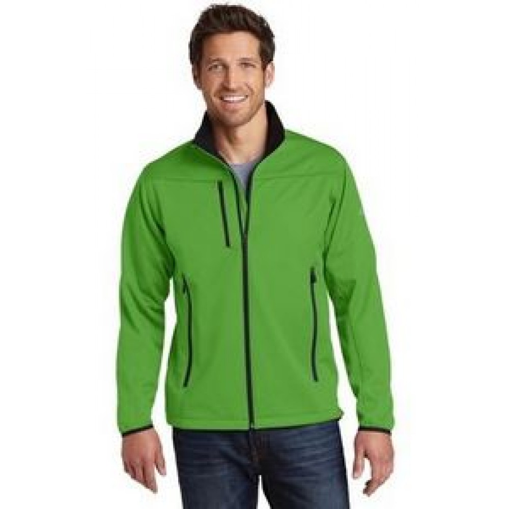 Eddie Bauer Men's Weather-Resist Soft Shell Jacket Logo Imprinted Eddie Bauer Men's Weather-Resist Soft Shell Jacket Logo Imprinted