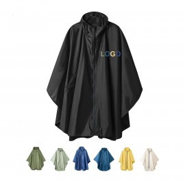 Custom Embroidered Reusable Rain Poncho Adult Size