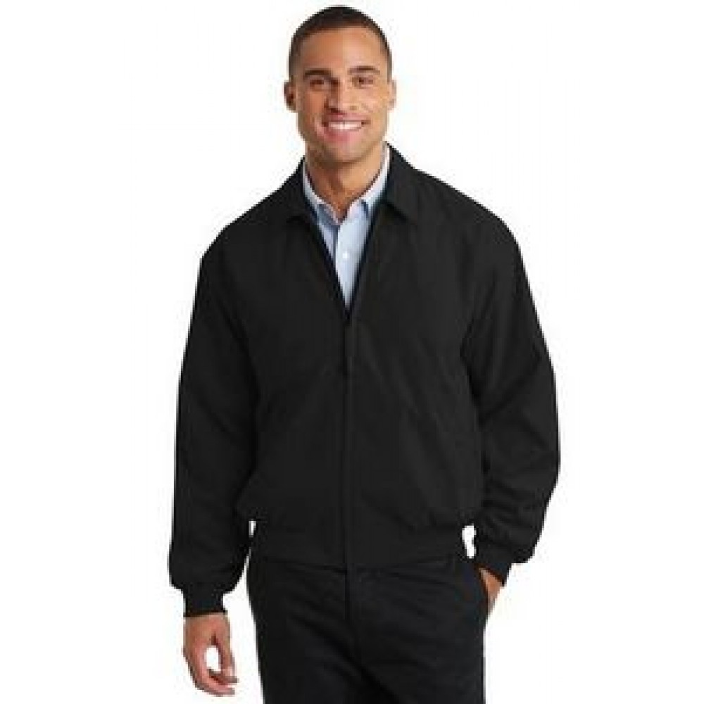 Logo Imprinted Port Authority® Casual Microfiber Jacket Logo Imprinted Port Authority® Casual Microfiber Jacket