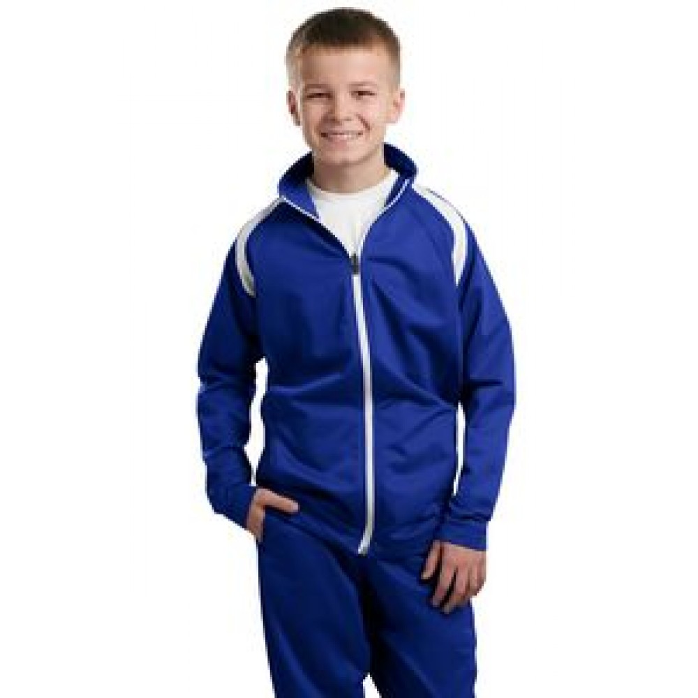 Sport-Tek Youth Tricot Track Jacket Custom Printed Sport-Tek Youth Tricot Track Jacket Custom Printed