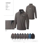 Logo Imprinted Columbia Men's Harborside Fleece 1/2 Zip Pullover - Blank