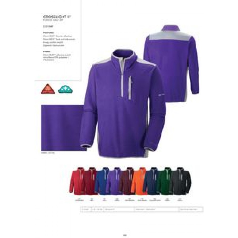 Columbia Men's Crosslight II Fleece 1/2 Zip Pullover - Blank Custom Printed Columbia Men's Crosslight II Fleece 1/2 Zip Pullover - Blank Custom Printed