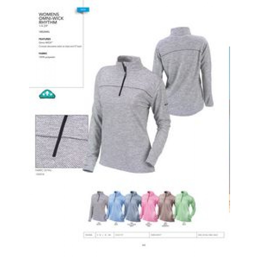 Columbia Women's Omni-Wick Rhythm 1/4 Zip- Blank Custom Embroidered Columbia Women's Omni-Wick Rhythm 1/4 Zip- Blank Custom Embroidered