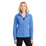 Port Authority Ladies' Heather Microfleece Full-Zip Jacket Logo Imprinted