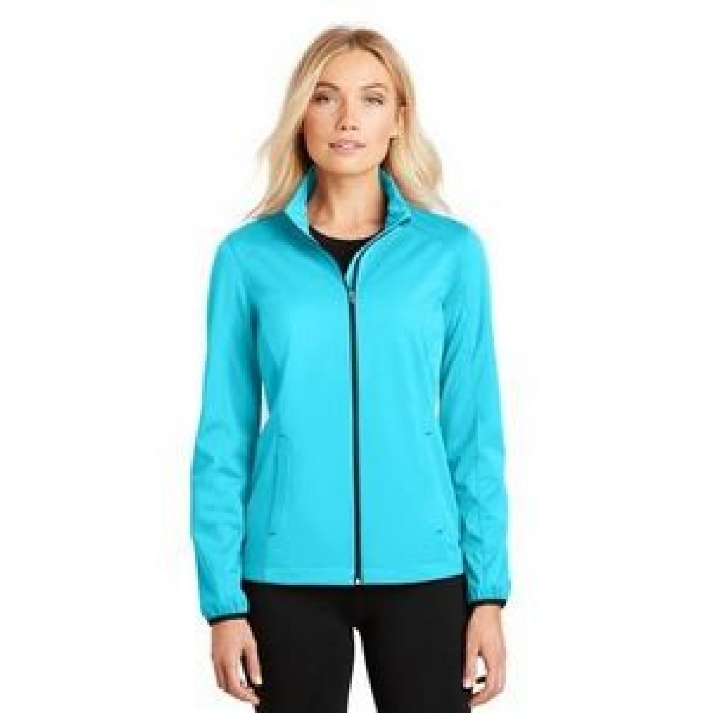 Port Authority Ladies' Active Full-Zip Soft Shell Jacket Custom Printed Port Authority Ladies' Active Full-Zip Soft Shell Jacket Custom Printed