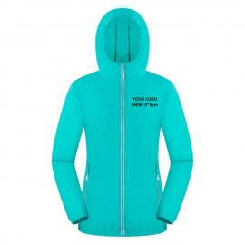 Logo Imprinted Waterproof/Wind Proof Reflective Raincoat