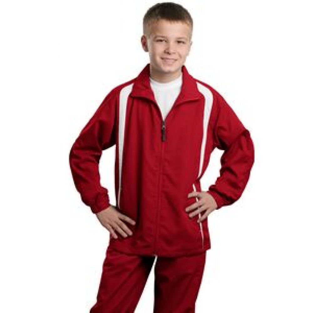 Sport-Tek Youth Colorblock Raglan Jacket Custom Embroidered Sport-Tek Youth Colorblock Raglan Jacket Custom Embroidered
