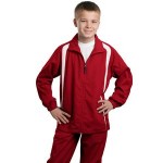 Sport-Tek Youth Colorblock Raglan Jacket Custom Embroidered