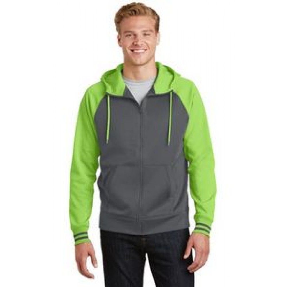 Logo Imprinted Men's Sport-Tek® Sport-Wick® Varsity Fleece Full-Zip Hooded Jacket Logo Imprinted Men's Sport-Tek® Sport-Wick® Varsity Fleece Full-Zip Hooded Jacket