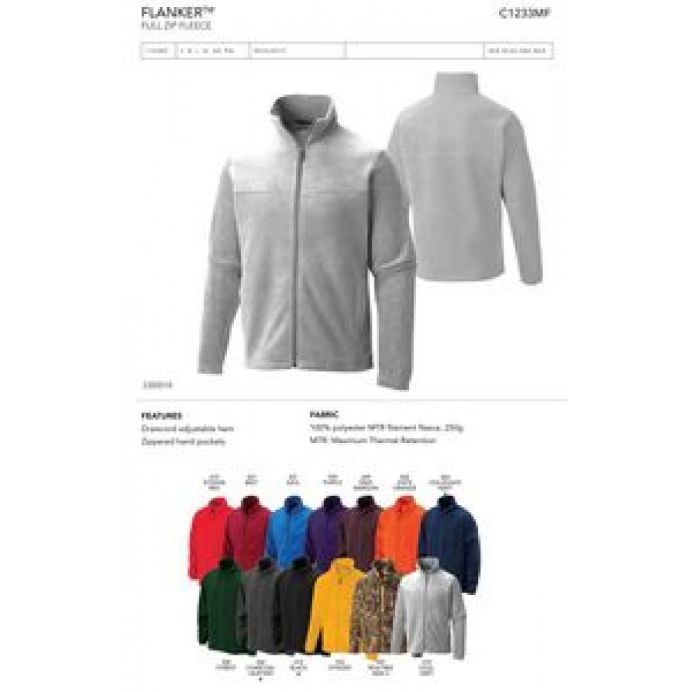 Columbia Men's Flanker Full Zip Fleece - Blank Logo Imprinted Columbia Men's Flanker Full Zip Fleece - Blank Logo Imprinted