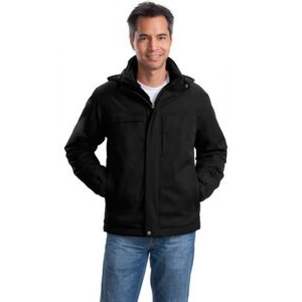 Custom Printed Port Authority Men's Herringbone 3-in-1 Parka Jacket Custom Printed Port Authority Men's Herringbone 3-in-1 Parka Jacket