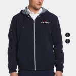 Custom Printed PERRY ELLIS Water Repellent Men's Full Zip Jacket with Custom Logo