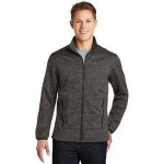 Sport-Tek Men's PosiCharge Electric Heather Soft Shell Jacket Custom Embroidered