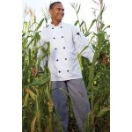 Logo Imprinted White Long Sleeve Chef's Coat (2XL-3XL)