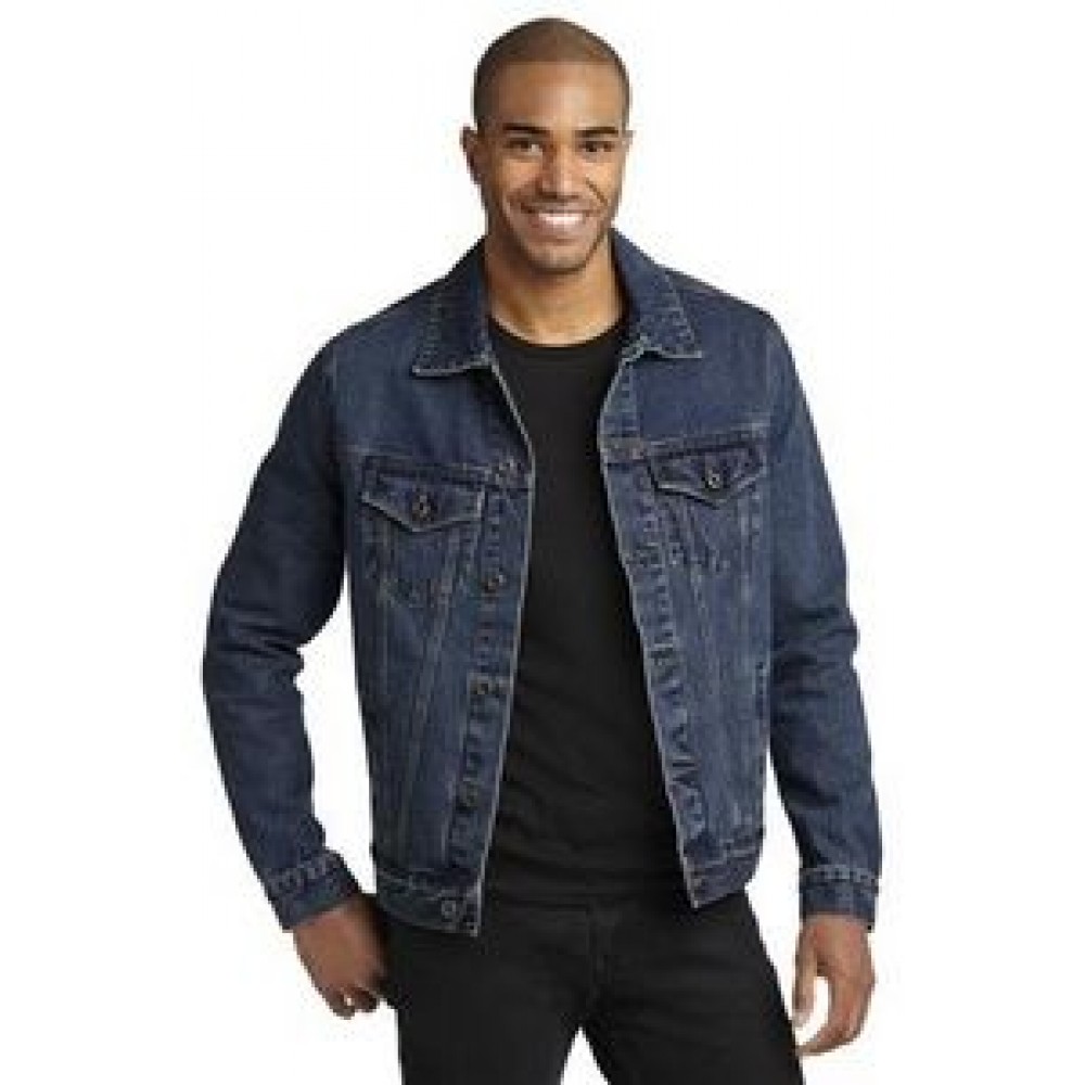 Custom Embroidered Port Authority Men's Denim Jacket Custom Embroidered Port Authority Men's Denim Jacket
