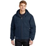 Cornerstone Duck Cloth Hooded Work Jacket Logo Imprinted