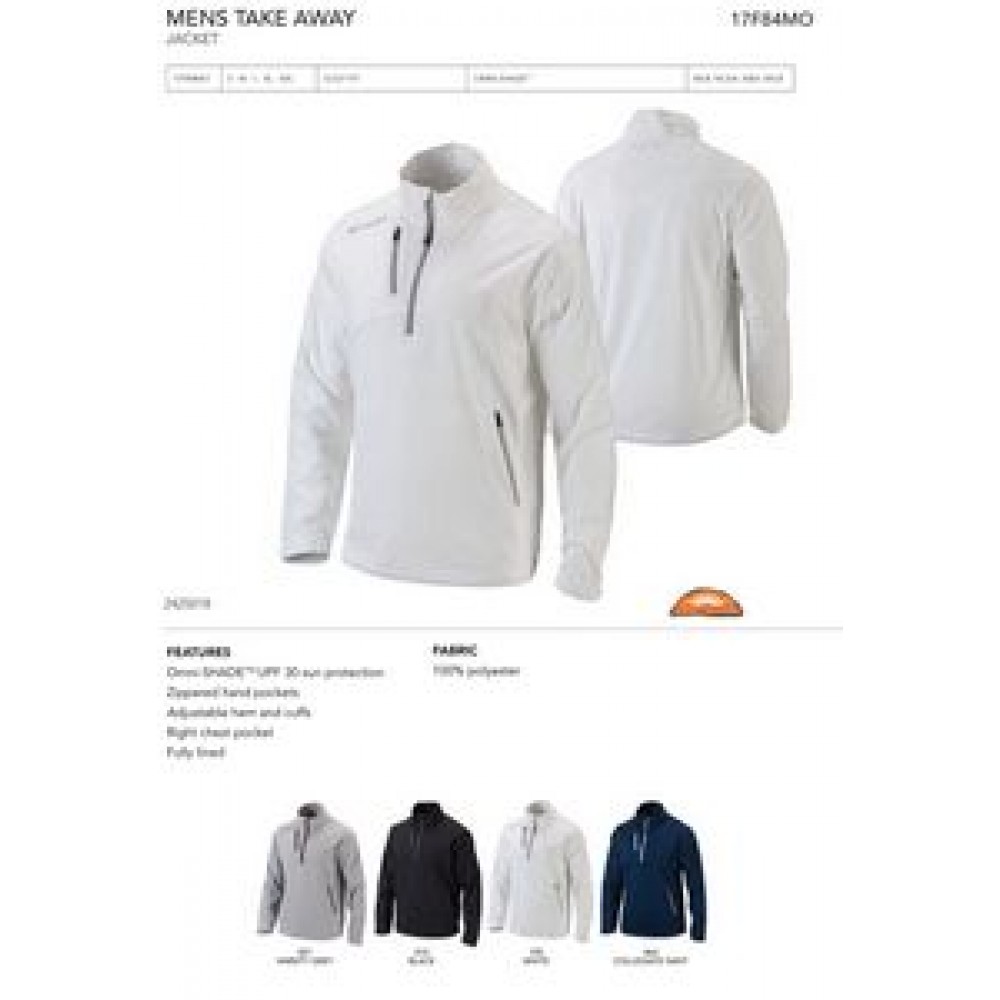 Custom Embroidered Columbia Men's Omni-Wick Take Away 1/4 Jacket- Blank Custom Embroidered Columbia Men's Omni-Wick Take Away 1/4 Jacket- Blank