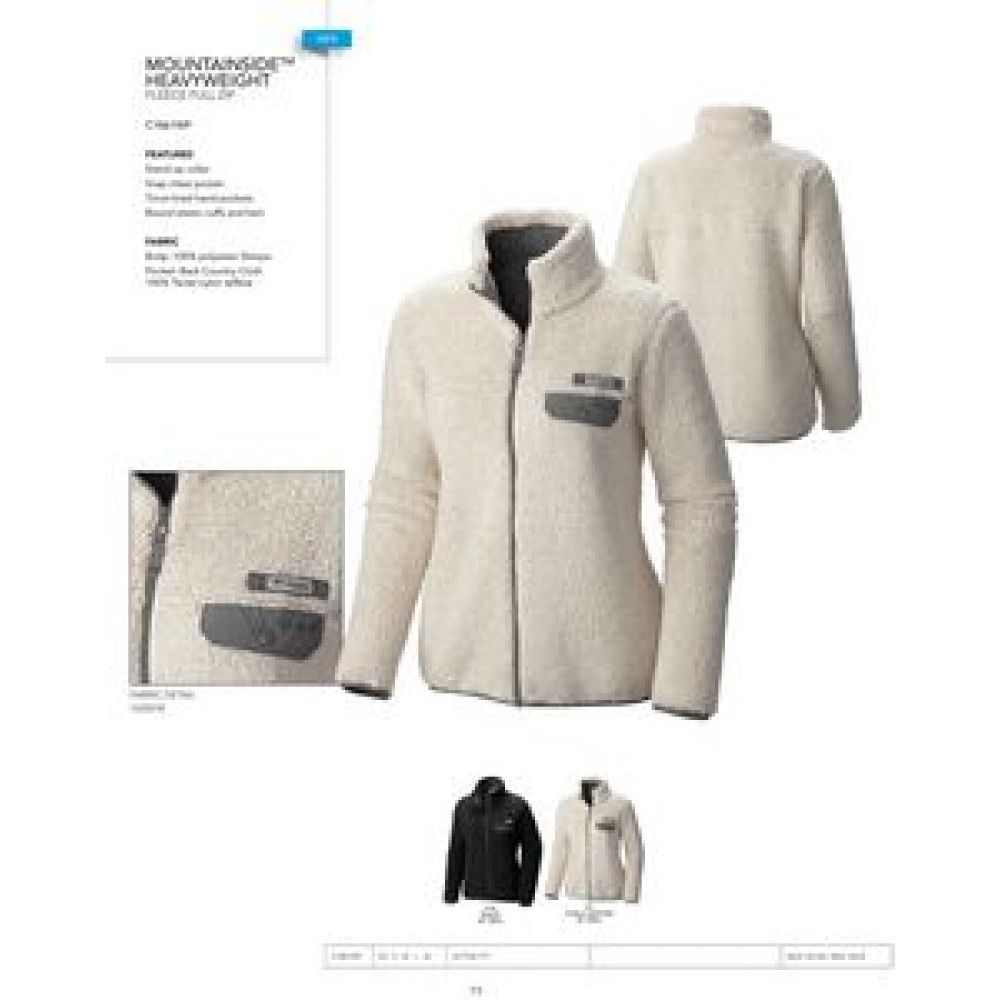 Logo Imprinted Columbia Women's Mountainside Heavyweight Fleece FZ- Blank Logo Imprinted Columbia Women's Mountainside Heavyweight Fleece FZ- Blank