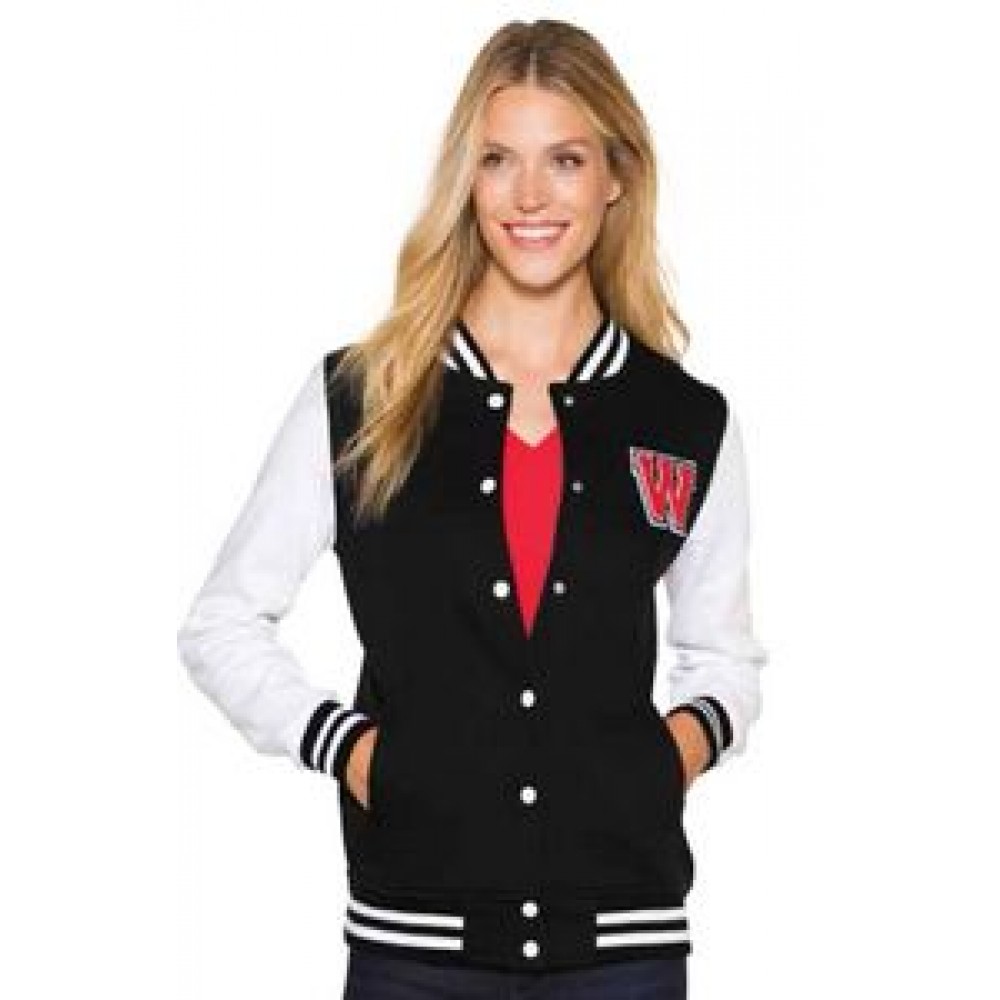 Sport-Tek Men's Fleece Letterman Jacket Custom Printed Sport-Tek Men's Fleece Letterman Jacket Custom Printed