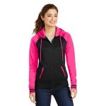 Sport-Tek Ladies' Sport-Wick Varsity Fleece Full-Zip Hooded Jacket Logo Imprinted