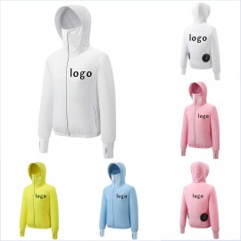 Air Conditioned Cooling Fan Jacket Custom Embroidered