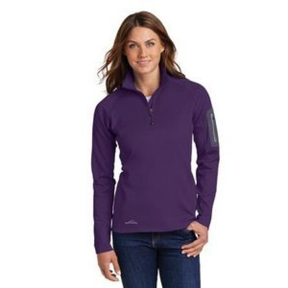 Custom Embroidered Eddie Bauer Ladies' 1/2-Zip Performance Fleece Jacket Custom Embroidered Eddie Bauer Ladies' 1/2-Zip Performance Fleece Jacket