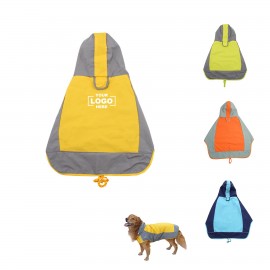 Hooded Waterproof Pet Raincoat Custom Printed