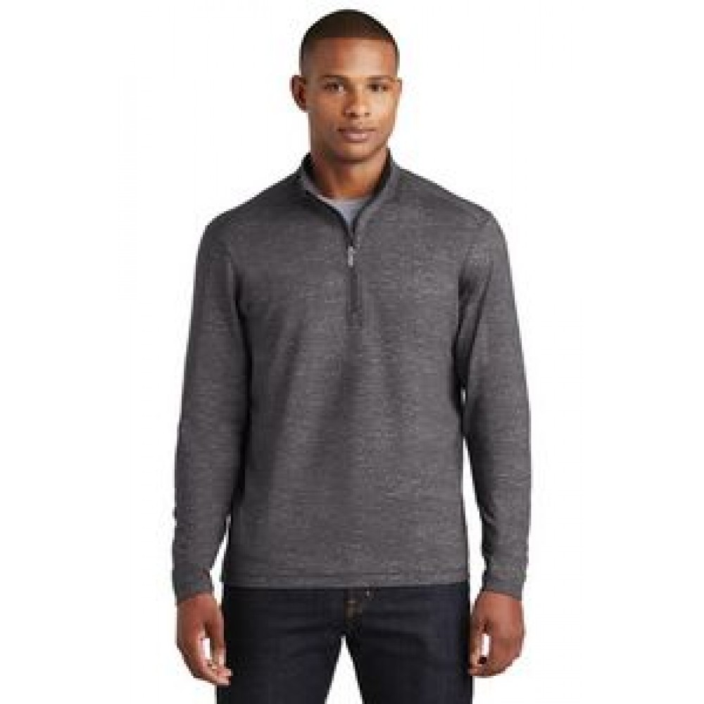 Logo Imprinted Sport-Tek Sport-Wick Stretch Reflective Heather 1/2-Zip Pullover Jacket Logo Imprinted Sport-Tek Sport-Wick Stretch Reflective Heather 1/2-Zip Pullover Jacket
