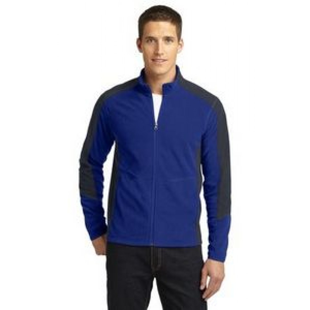Port Authority® Colorblock Microfleece Jacket Logo Imprinted Port Authority® Colorblock Microfleece Jacket Logo Imprinted
