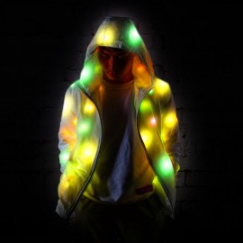 Led Light Up Jacket Coat Custom Embroidered  Led Light Up Jacket Coat Custom Embroidered