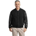 Logo Imprinted Port Authority Wool & Leather Letterman Jacket
