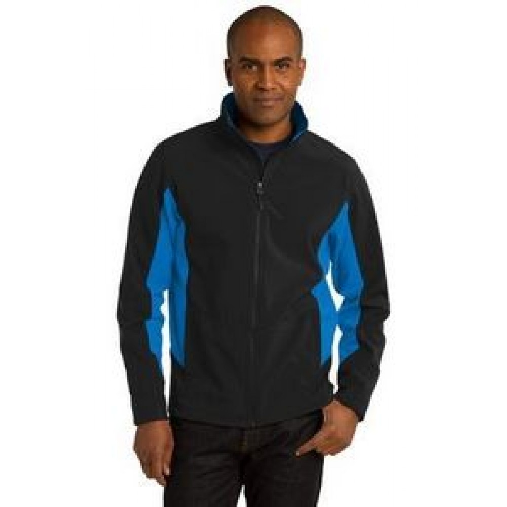 Port Authority Men's Core Colorblock Soft Shell Jacket Logo Imprinted Port Authority Men's Core Colorblock Soft Shell Jacket Logo Imprinted
