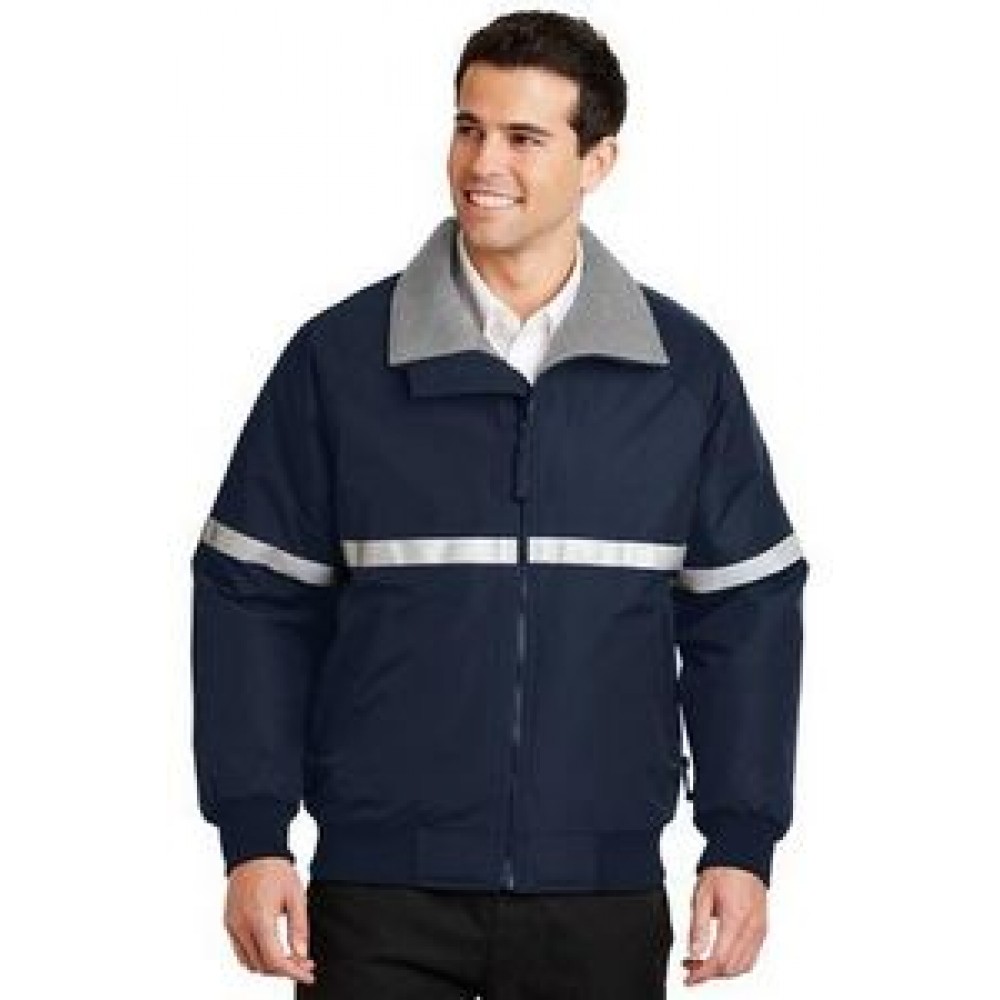 Port Authority Challenger Jacket w/ Reflective Taping Custom Embroidered Port Authority Challenger Jacket w/ Reflective Taping Custom Embroidered