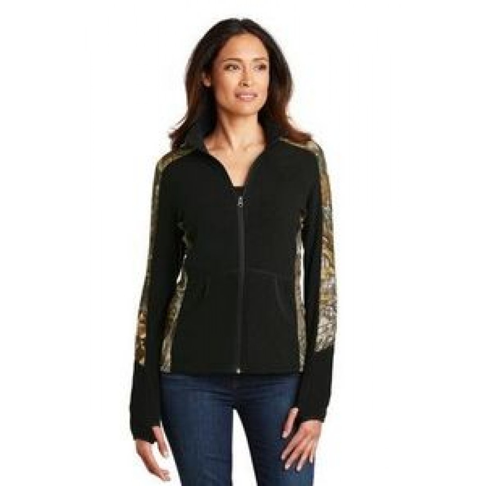 Port Authority Ladies' Camouflage Microfleece Full-Zip Jacket Custom Printed Port Authority Ladies' Camouflage Microfleece Full-Zip Jacket Custom Printed