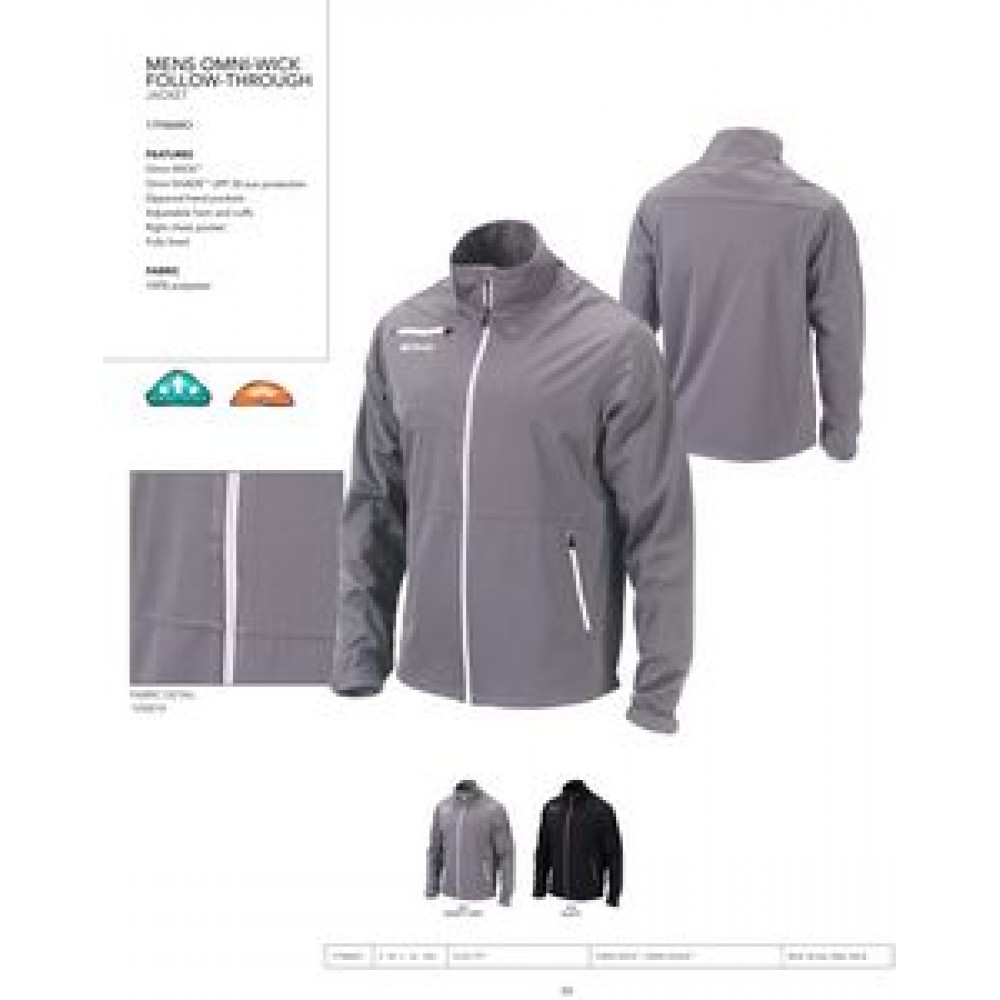 Columbia Men's Omni-Wick Follow Through FZ Jacket-Blank Custom Printed Columbia Men's Omni-Wick Follow Through FZ Jacket-Blank Custom Printed