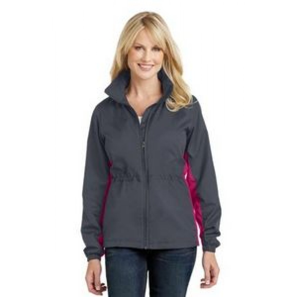 Custom Embroidered Port Authority Ladies' Core Colorblock Wind Jacket Custom Embroidered Port Authority Ladies' Core Colorblock Wind Jacket
