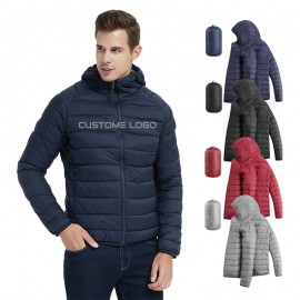 Mens Lightweight Puffer Jacket Custom Printed  Mens Lightweight Puffer Jacket Custom Printed