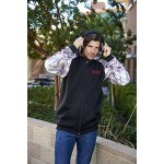 Full Zip hooded sweatshirt made with Licence Kings Camo Custom Printed