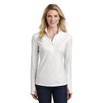 Sport-Tek Ladies' Sport-Wick Stretch Reflective Heather 1/2-Zip Pullover Jacket Custom Embroidered