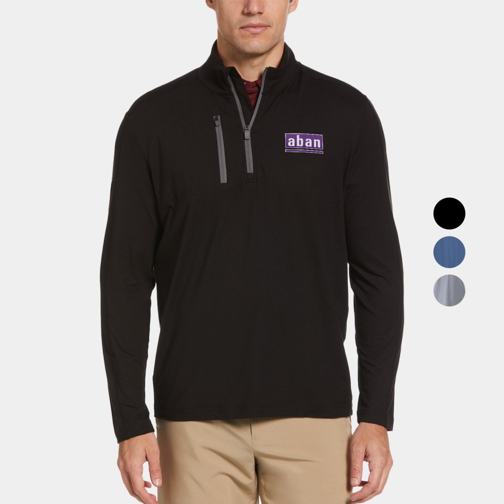 Callaway Wind & Water Resistant UPF 50+ Men's Quarter-Zip Pullover with Custom Logo Custom Embroidered