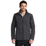 Logo Imprinted Port Authority Men's Back Block Soft Shell Jacket